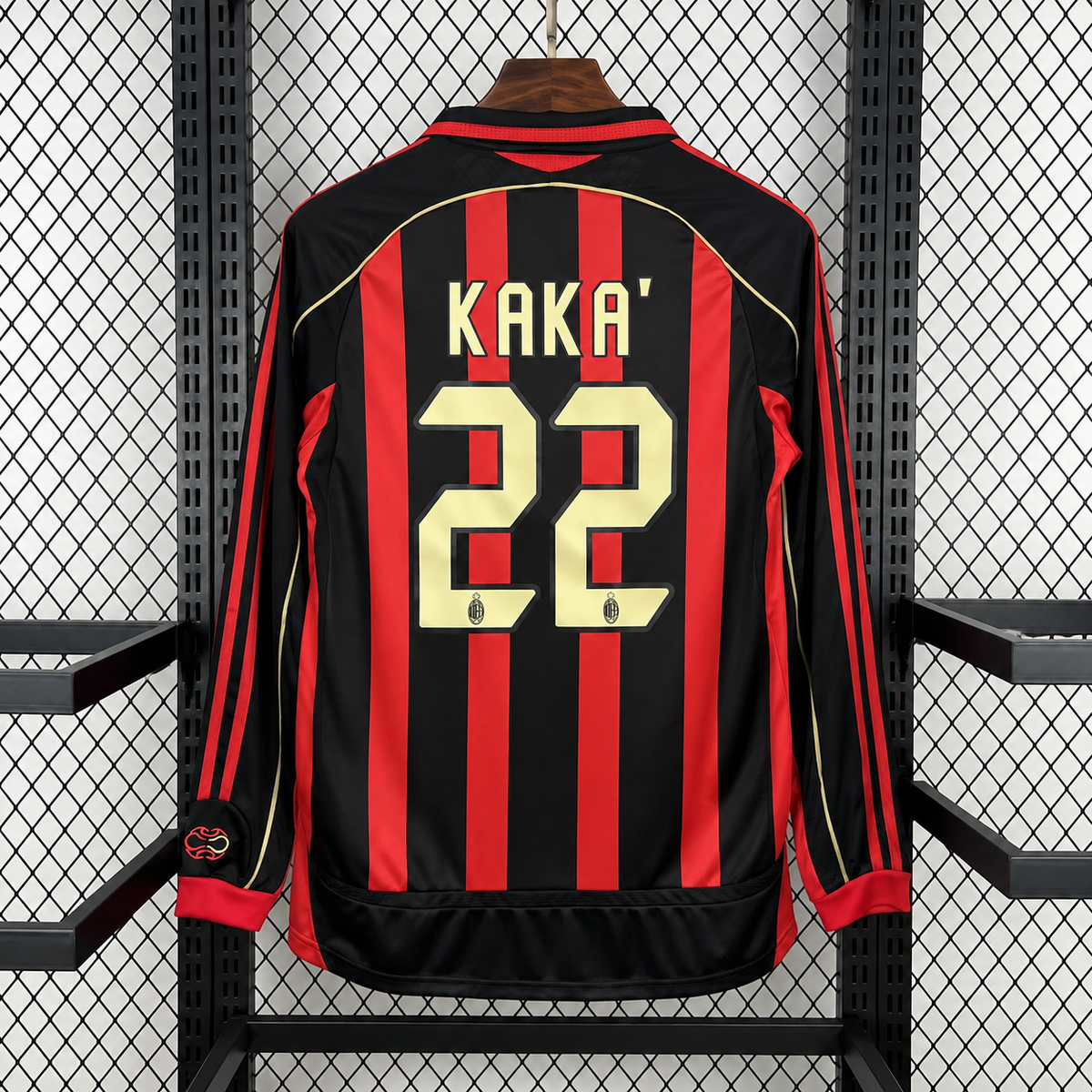 Jersey Milan Local 06/07 manga larga Kaka 22
