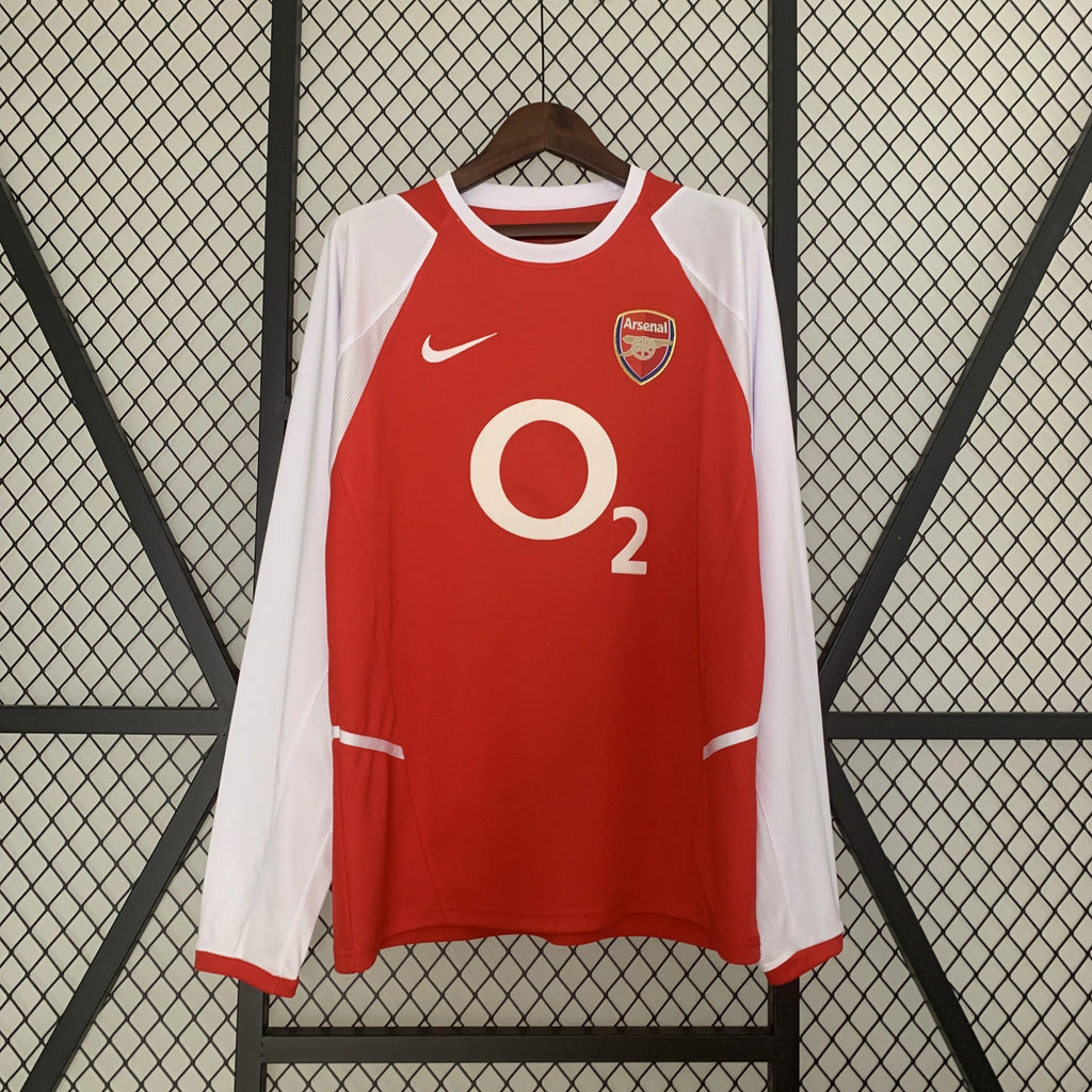 Jersey Arsenal 03/04 Local Manga Llarga Henry 9 Parche