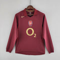 Jersey Arsenal 05/06 Local Henry 9 Manga Larga Parche