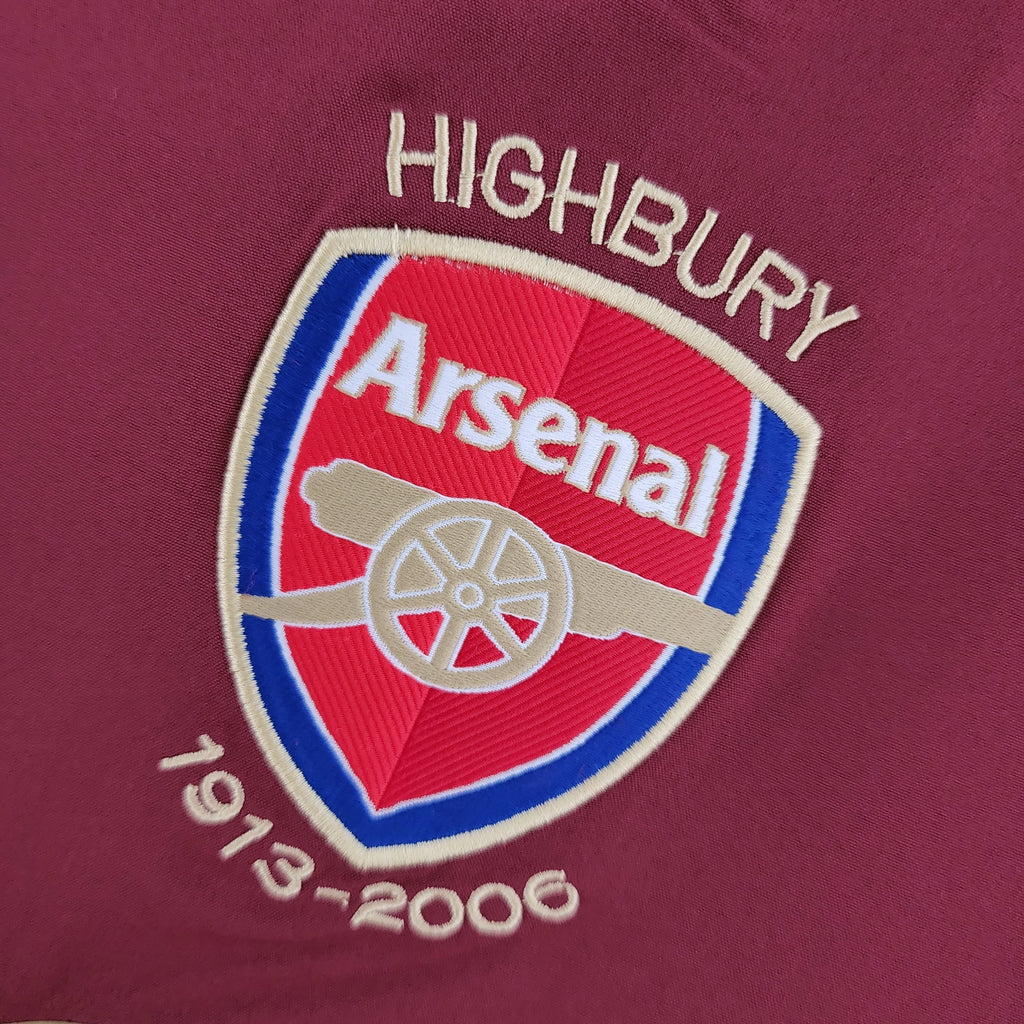 Jersey Arsenal 05/06 Local Henry 9 Manga Larga Parche