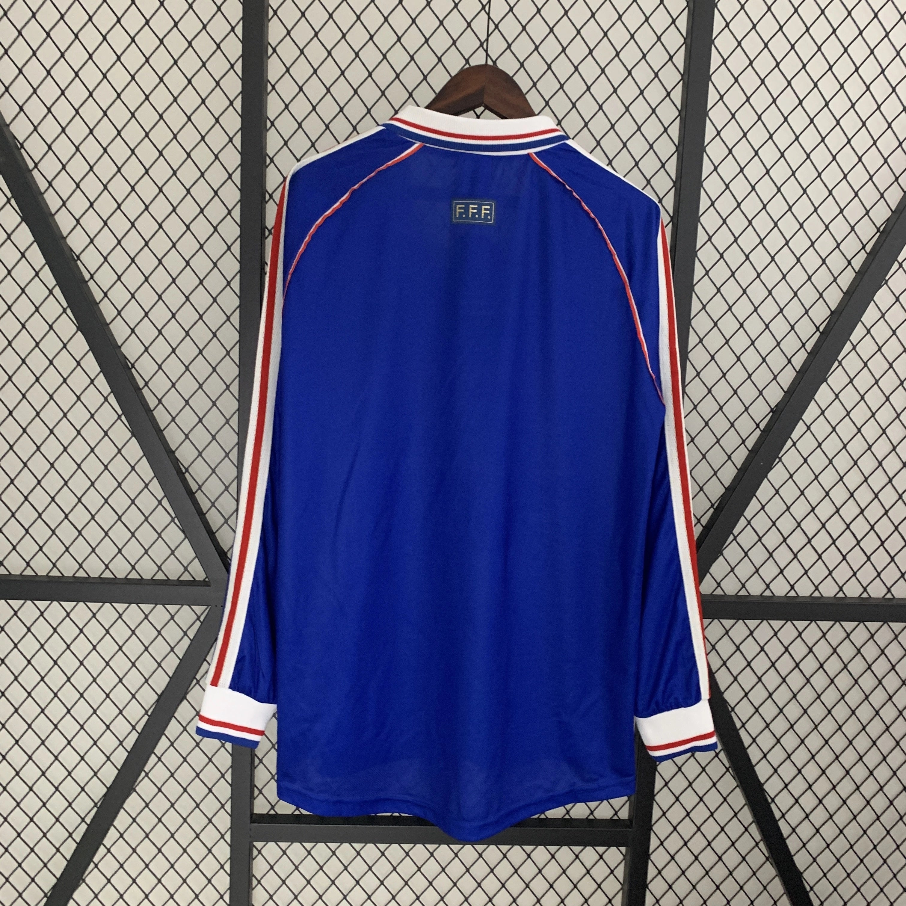 Jersey Francia 98 mundial Zidane 10 parche manga larga