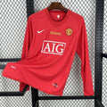 Jersey M. United 2008 Local Ronaldo 7 Parche Manga Larga