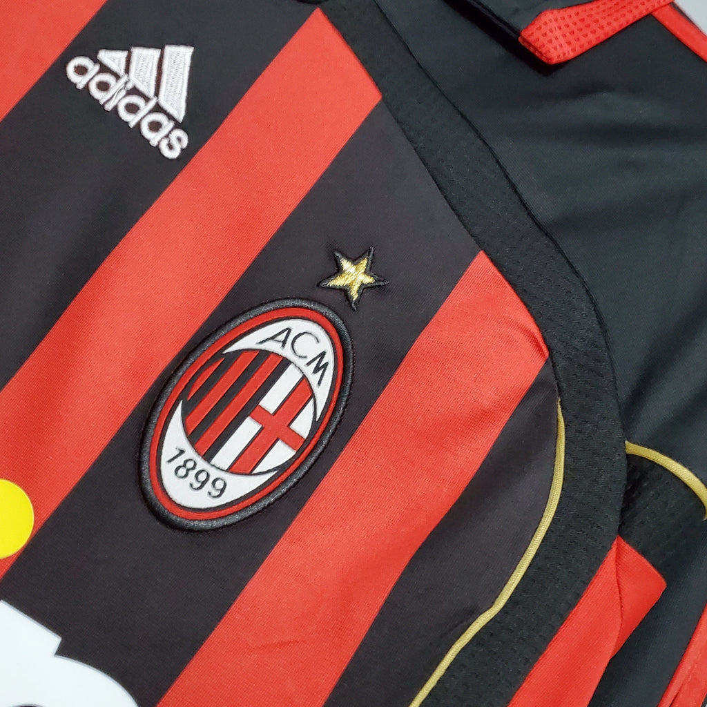 Jersey Milan Local 06/07 Manga Larga